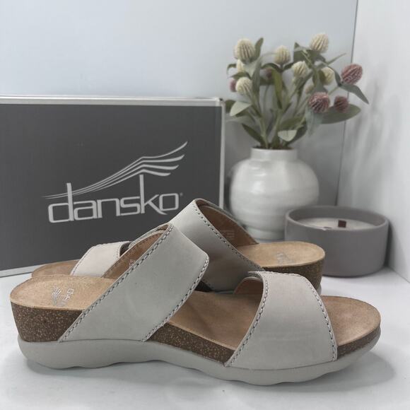 Dansko Maddy Milled Nubuck Leather Sandal Ivory 1510-616100 Women EU 42/11.5 NWB - Picture 8 of 12